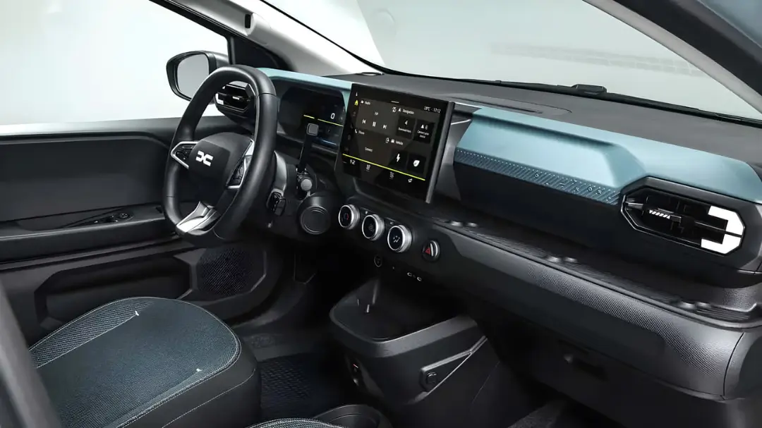 طراحی داخلی و داشبورد خودروی الکتریکی داچیا اسپرینگ (Dacia Spring)