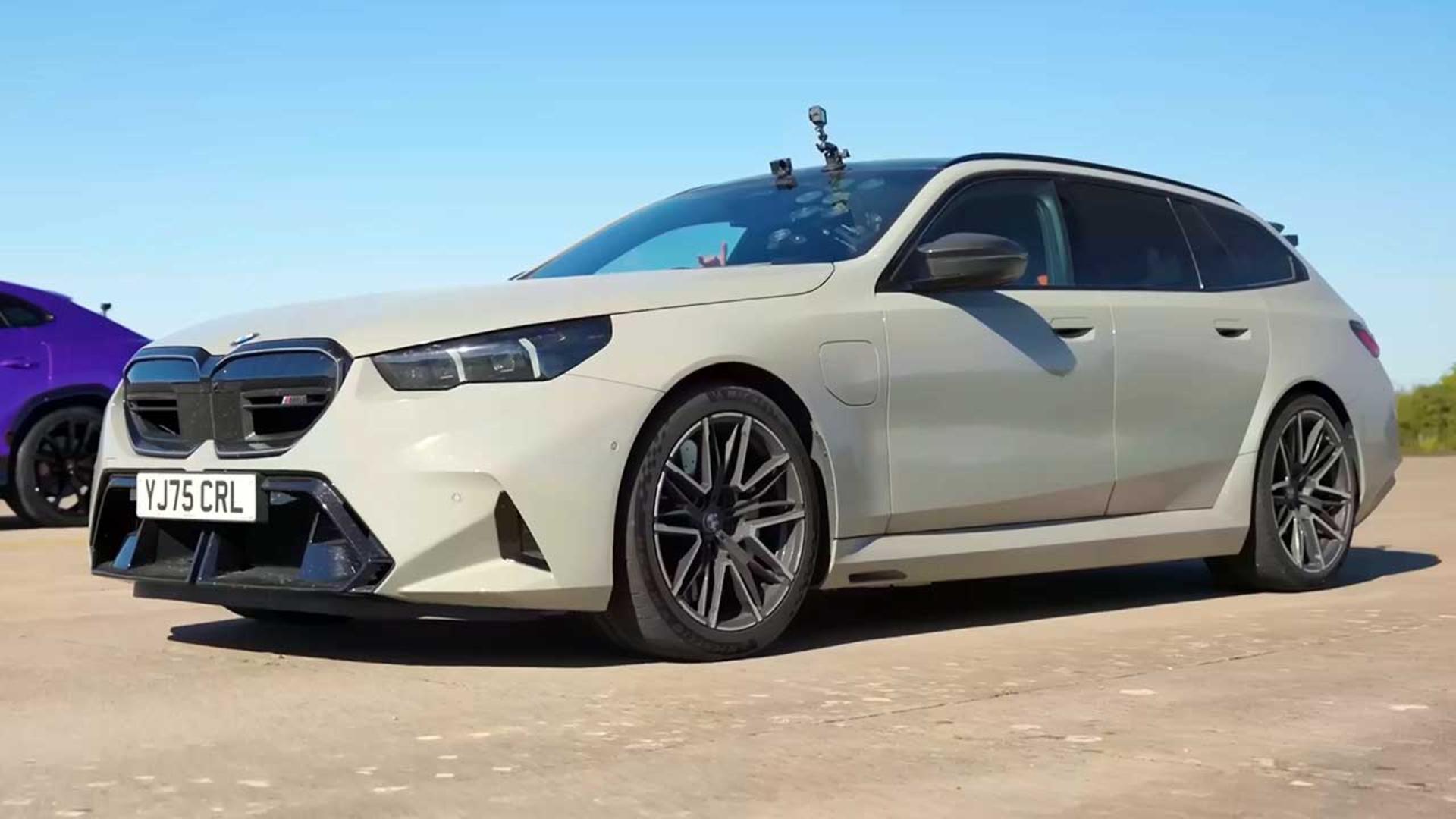 درگ بی‌ام‌و M5 و لامبورگینی اوروس