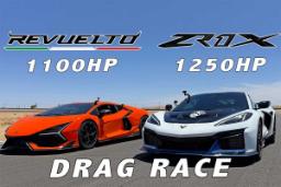 درگ کوروت ZR1X در برابر لامبورگینی روئلتو