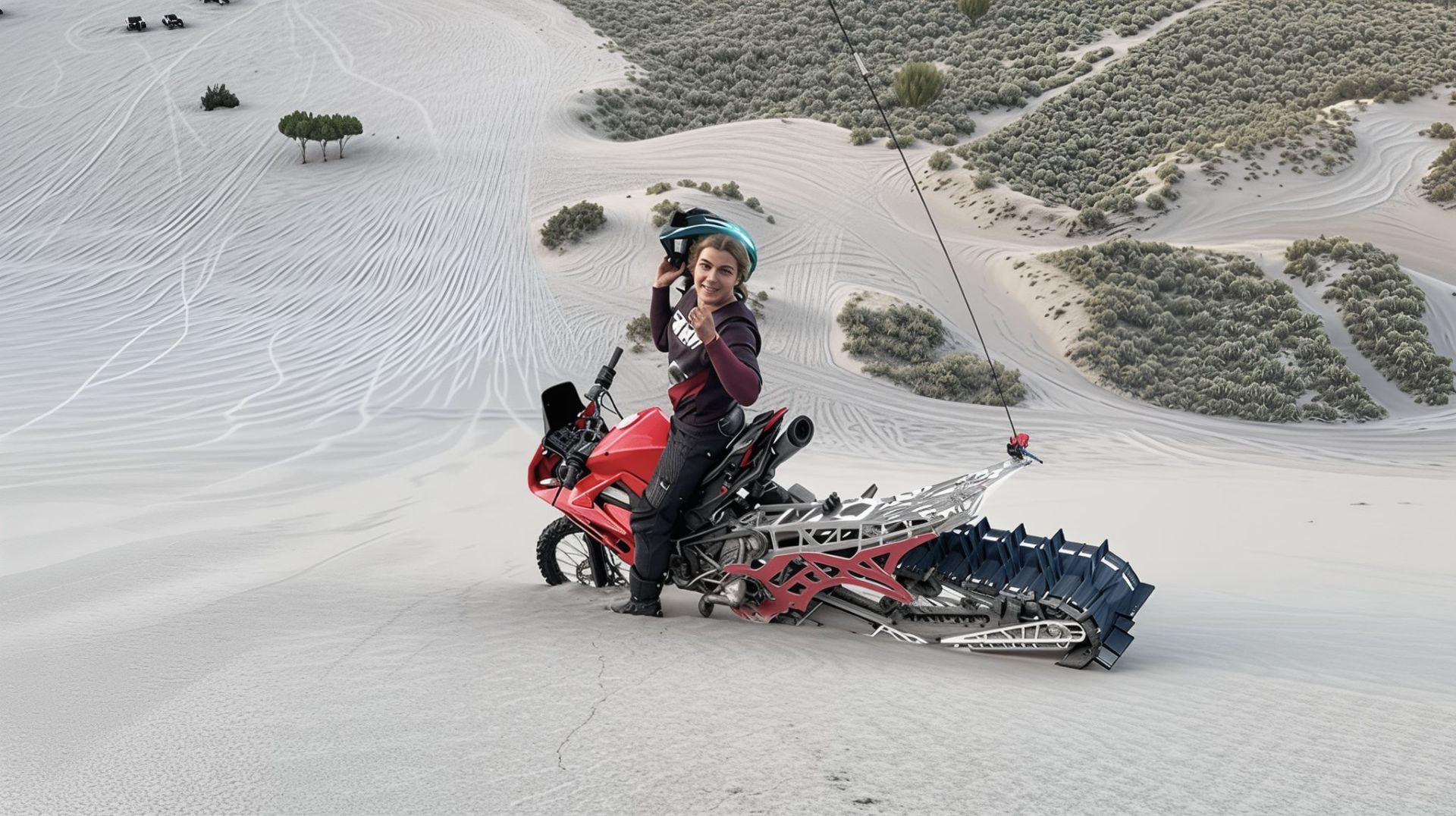 سواری اسنوموبیل دوکاتی پانیگال v4