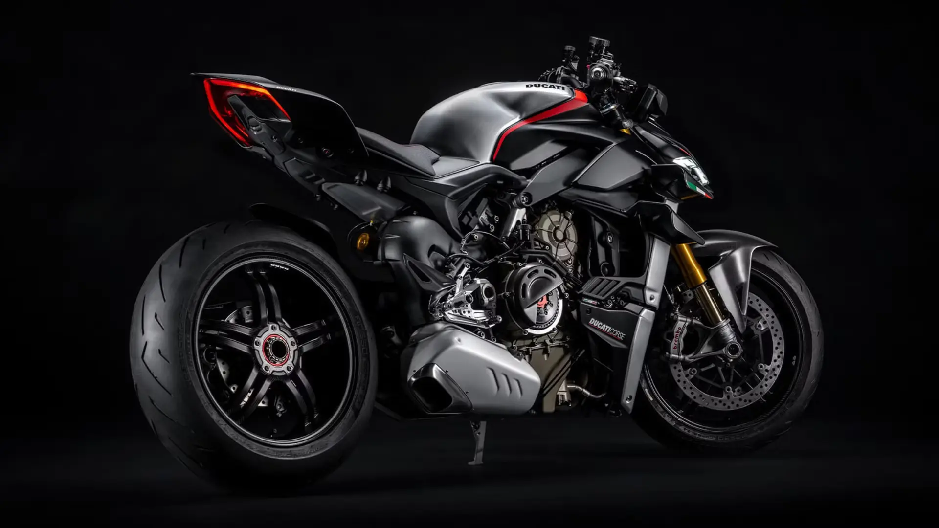 موتور سیکلت دوکاتی (Ducati) مدل Streetfighter V4 SP از نمای جانبی