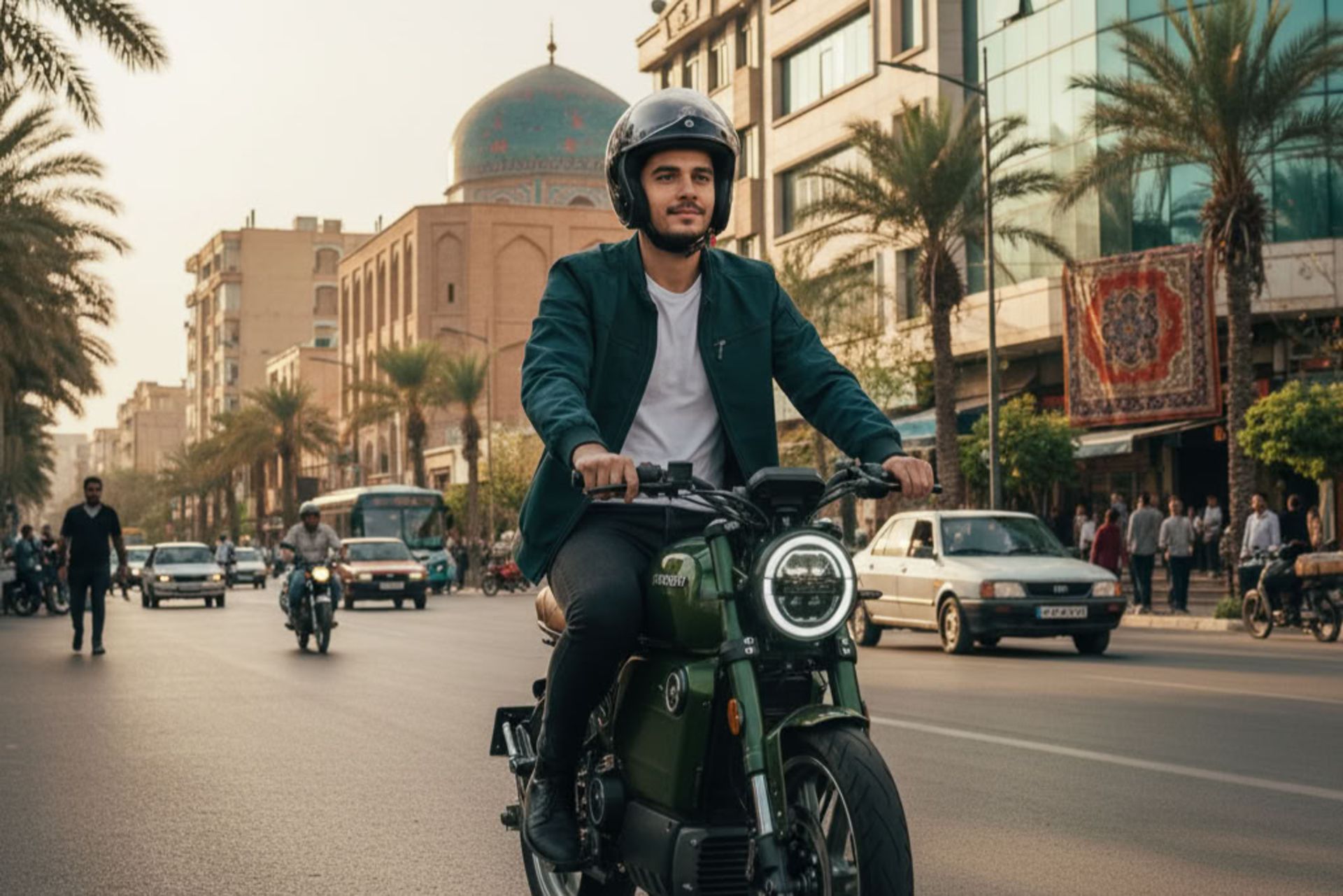 سواری موتورسیکلت برقی