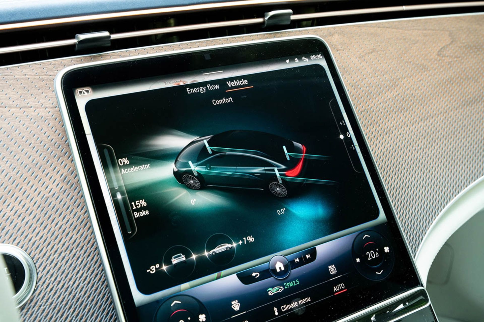 نمایشگر مرسدس EQE