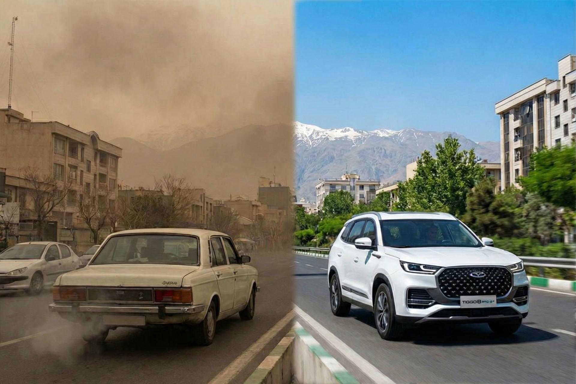 تاثیر خودروها روی آلایندگی هوا