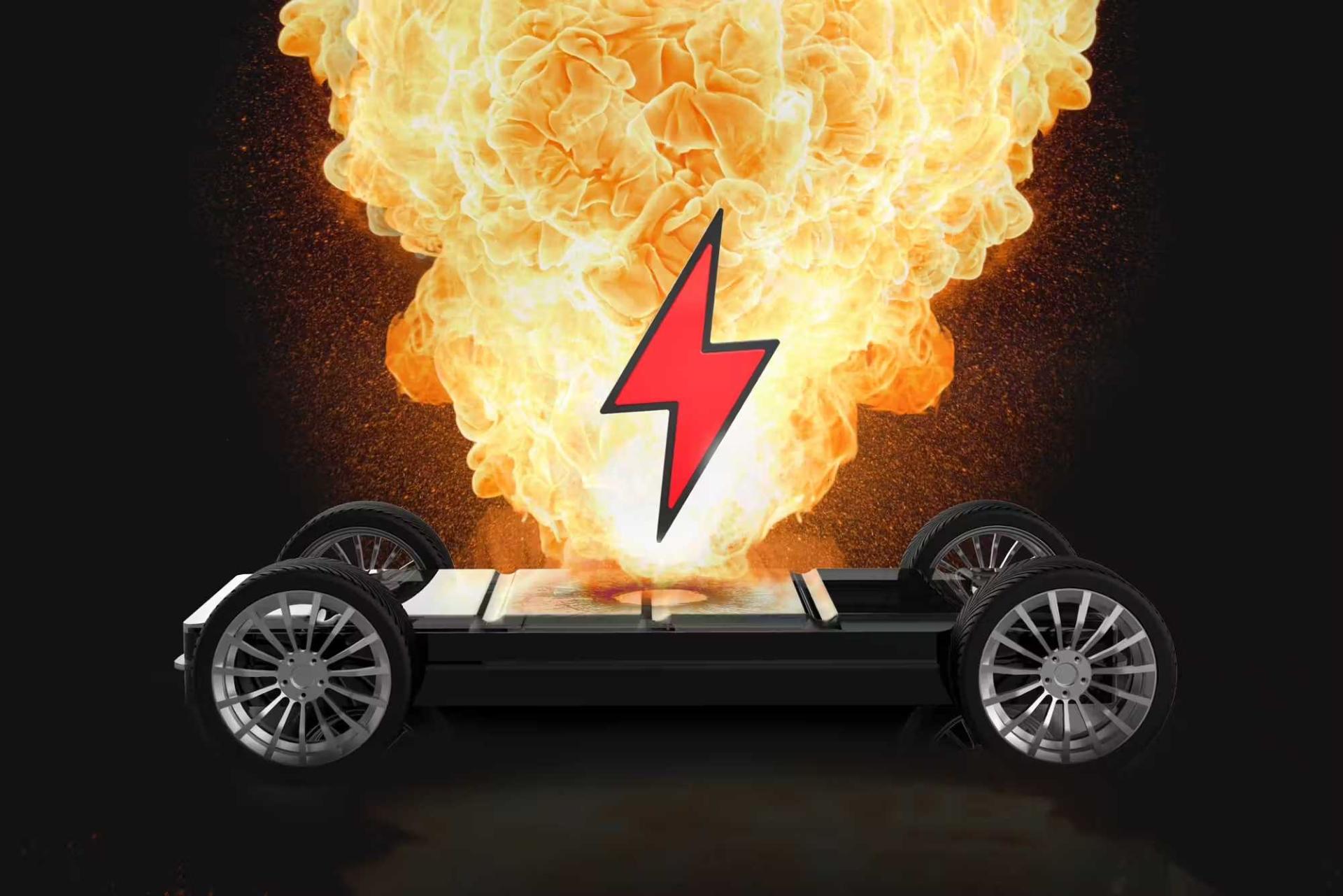 سوختن خودروی برقی