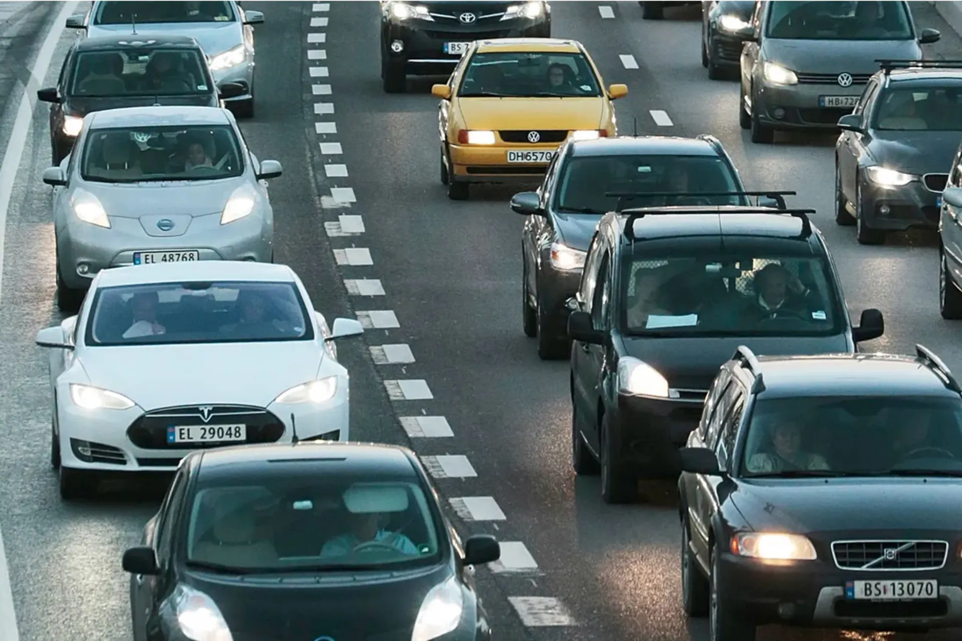 ترافیک خودروها در اروپا