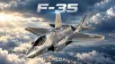 جنگنده F-35 لایتنینگ (F-35 Lightning) در حال پرواز میان ابرها