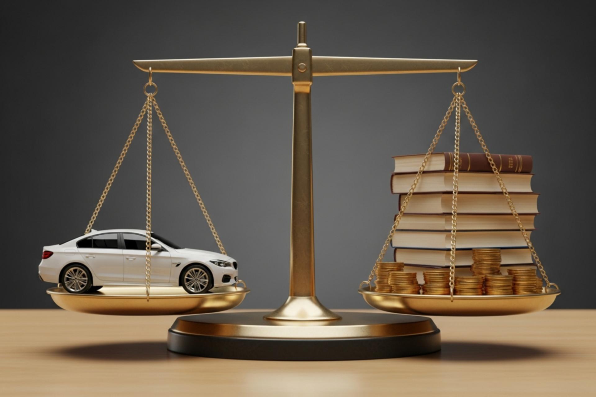 مفهوم قیمت‌گذاری عادلانه خودرو با ترازو و قانون
