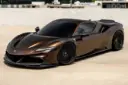 خودرو فراری SF90 (Ferrari SF90) با تیونینگ رود شو اینترنشنال و رنگ برنزی مات