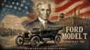 خودرو کلاسیک فورد مدل T (Ford Model T) در کنار هنری فورد (Henry Ford)