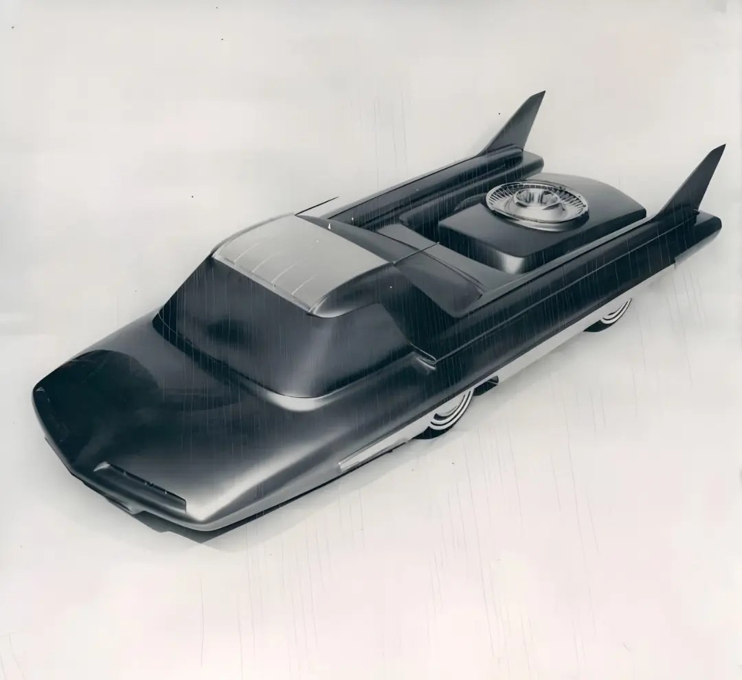 خودروی مفهومی فورد نوکلئون (Ford Nucleon) با طراحی آینده‌نگرانه و باله‌های پشتی