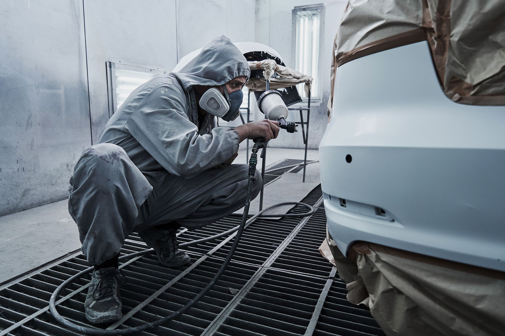 رنگ کردن سپر ماشین