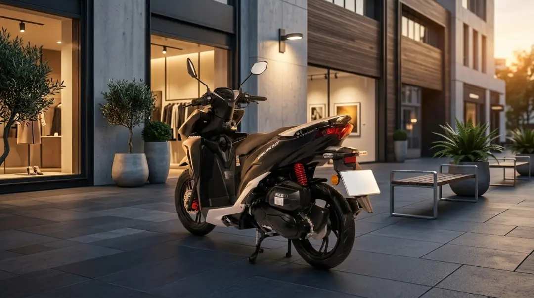 اسکوتر شهری مدل گلکسی (Galaxy) مدل CL 150 KLS در فضای باز شهری
