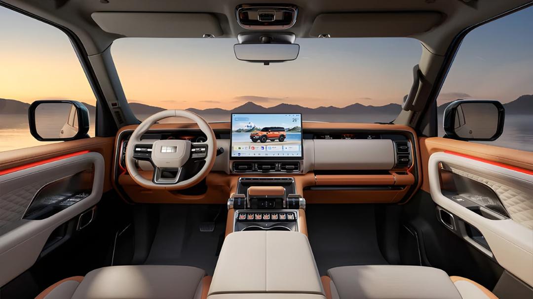 داشبورد و طراحی داخلی خودروی جیلی گلکسی ۷۰۰ (Geely Galaxy 700) با نمایشگر بزرگ