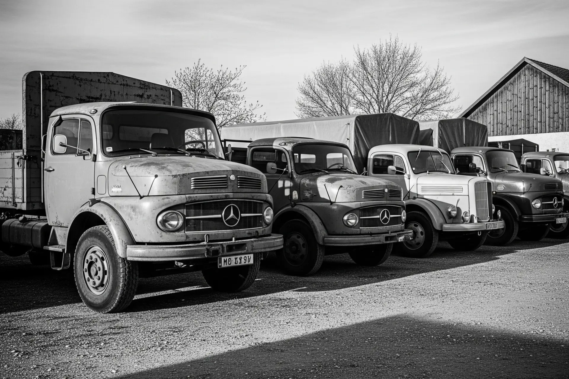 کامیون بنز قدیمی