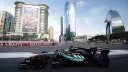 ماشین مسابقه‌ای مرسدس (Mercedes) جورج راسل (George Russell) در پیست آذربایجان