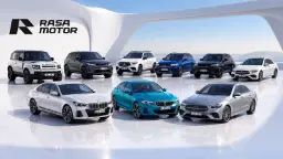 مجموعه‌ای از ۹ خودروی لوکس آلمانی و بریتانیایی در نمایشگاه راسا موتور (Rasa Motor)