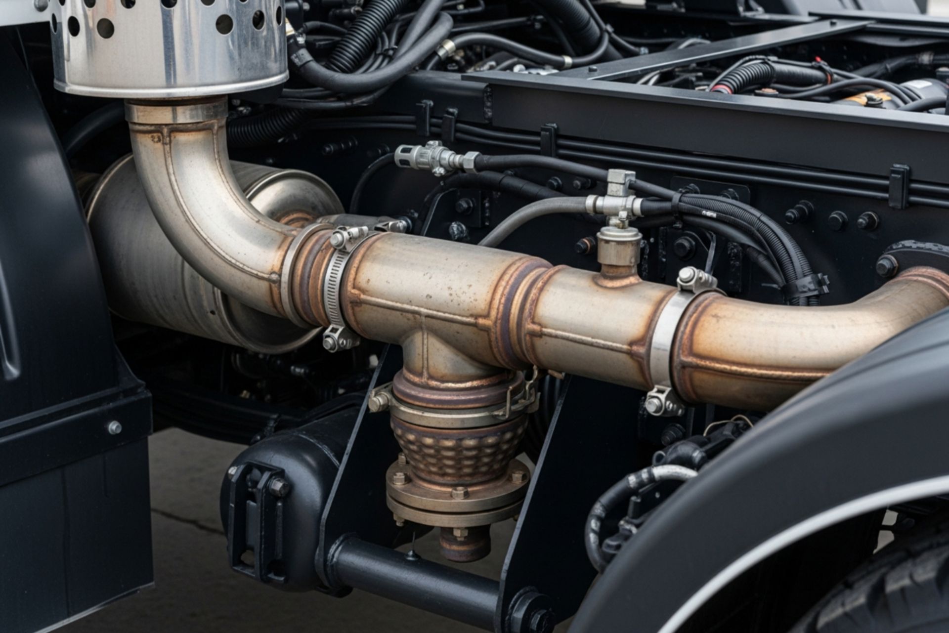 قطعه خفه‌کن اگزوز کامیون سنگین