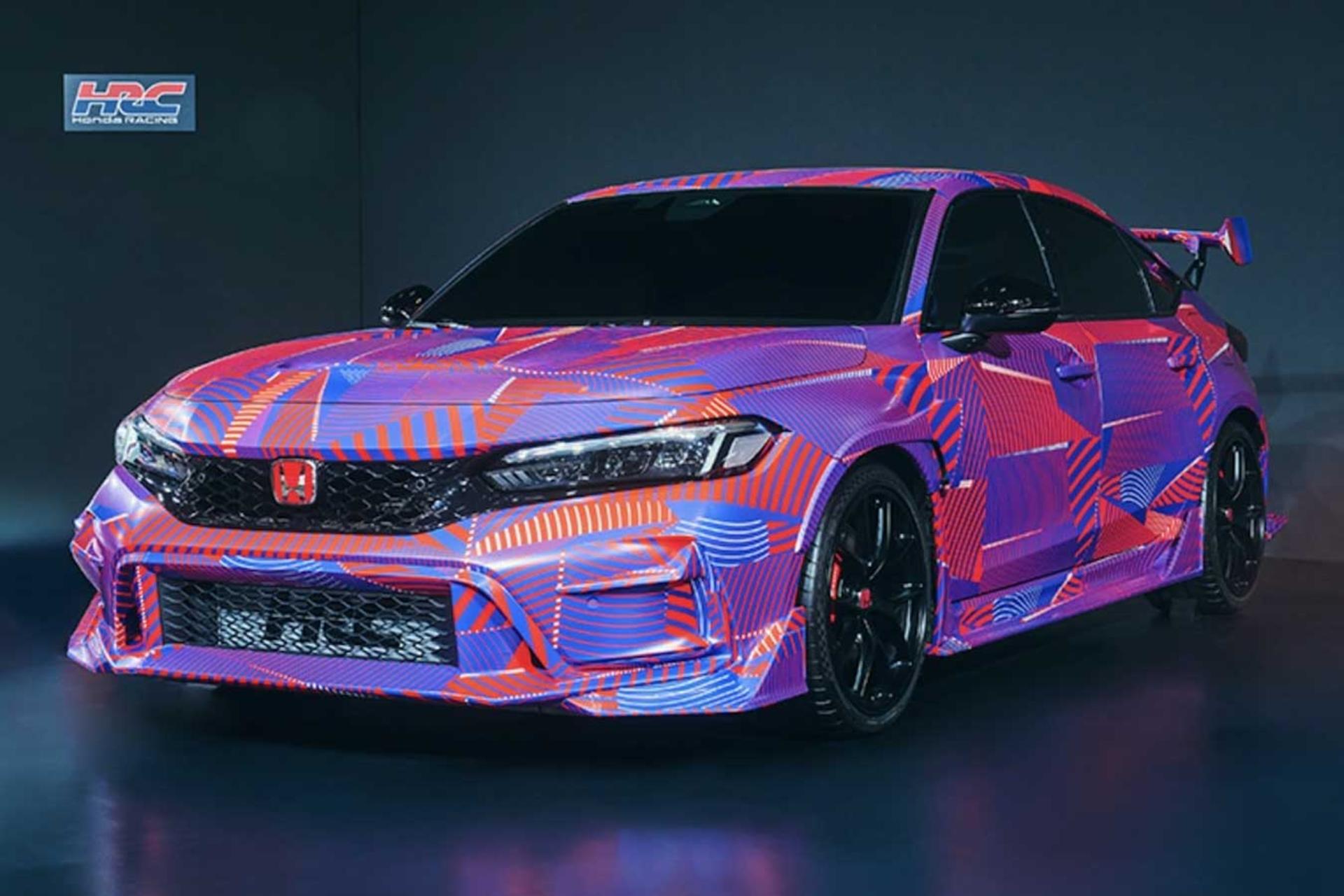 خودرو هوندا سیویک تایپ R HRC (Honda Civic Type R HRC) با پوشش کانسپت رنگارنگ
