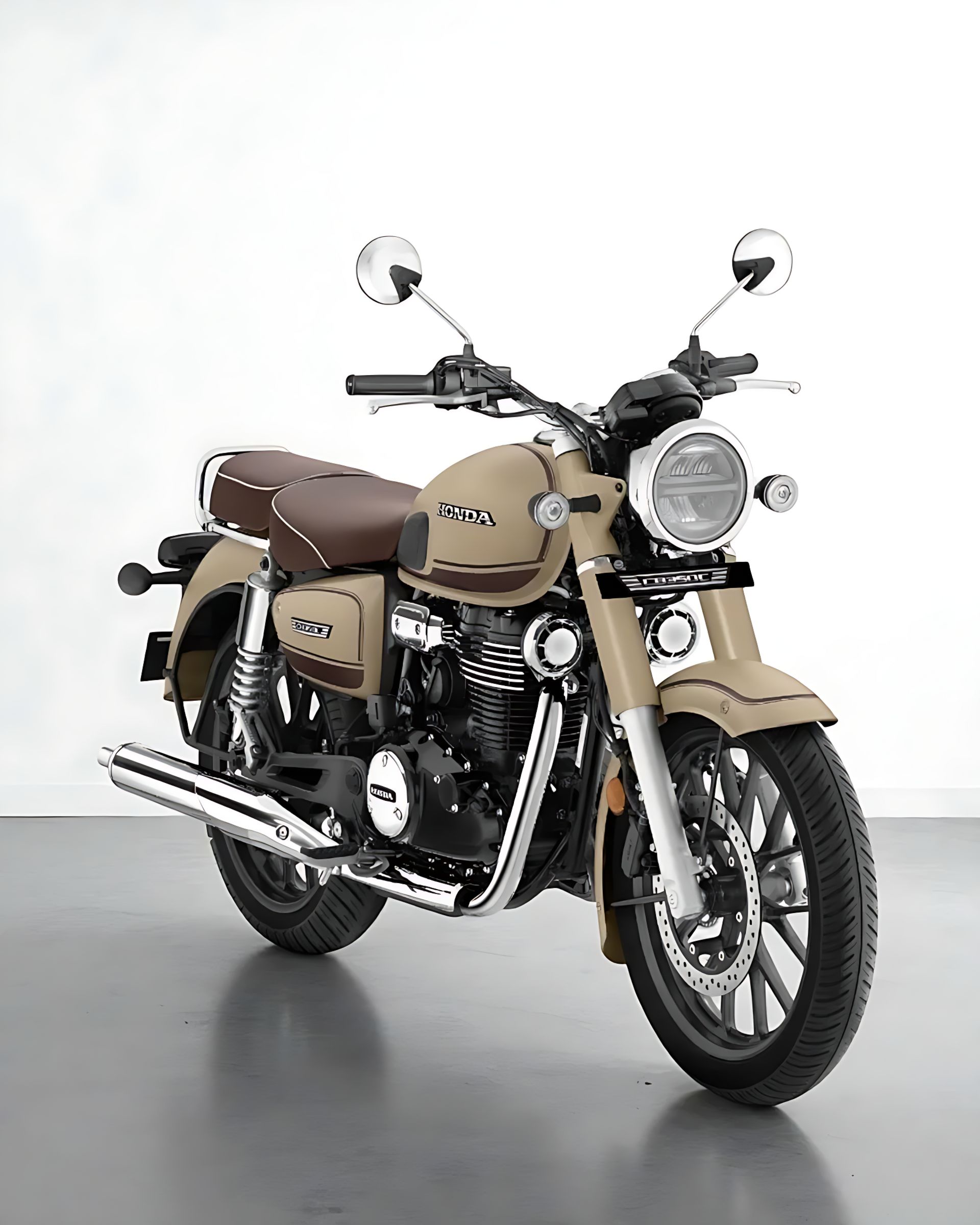 موتورسیکلت هوندا CB350 کرمی رنگ