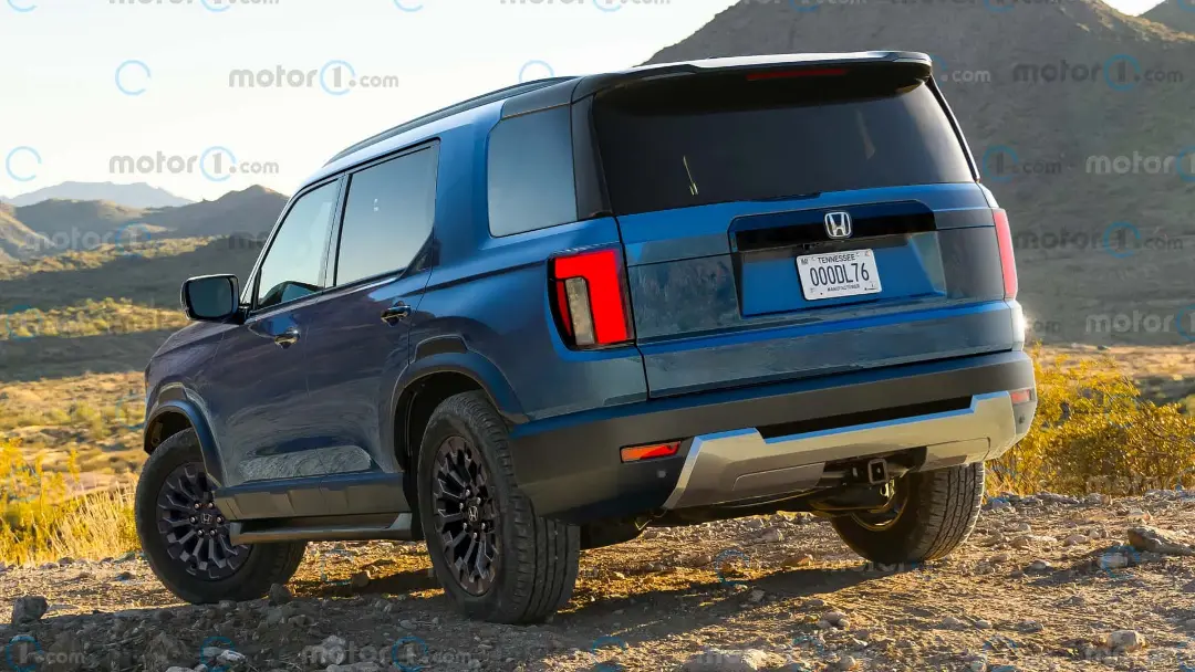 شاسی‌بلند جدید هوندا (Honda) در یک مسیر خاکی و کویری