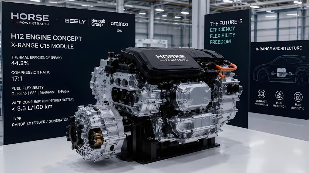موتور مفهومی H12 (H12 Engine Concept) محصول همکاری جیلی و رنو