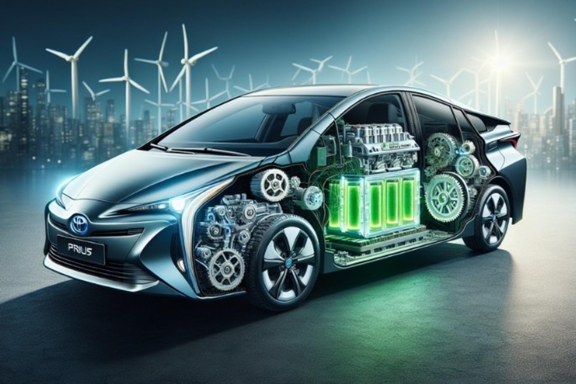 hybrid car green   cars