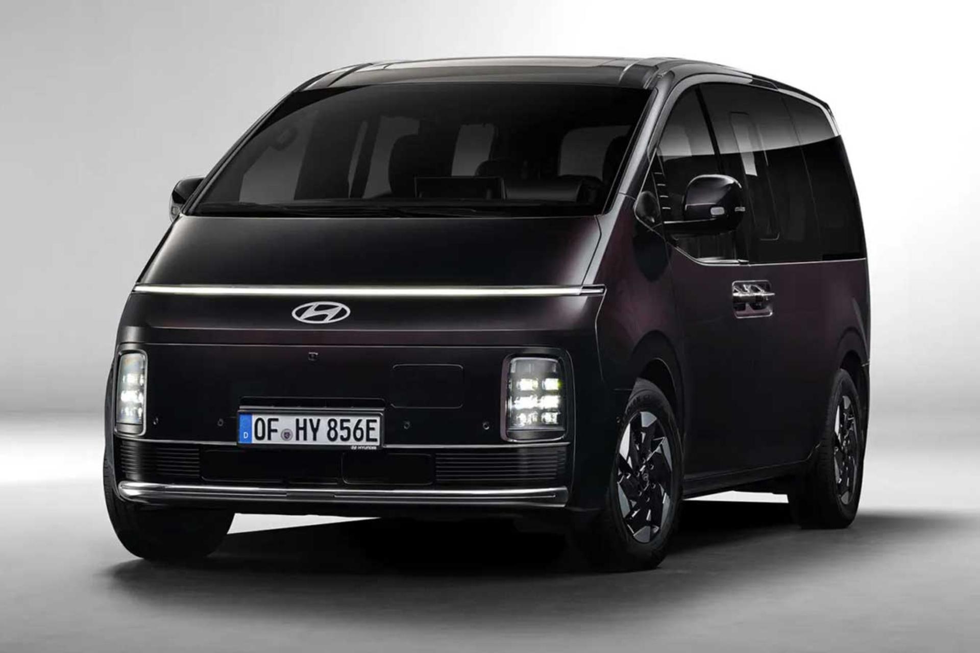 ون برقی هیوندای استاریا (Hyundai Staria) با طراحی مدرن و سپر جلو جدید