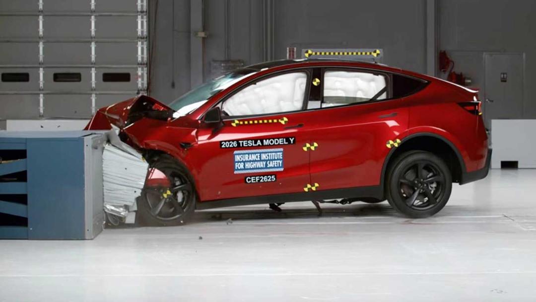 تست تصادف IIHS 2026 تسلا مدل 3
