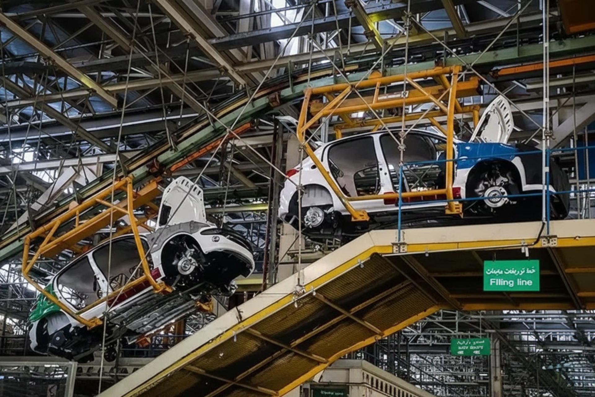 خط تولید ایران خودرو