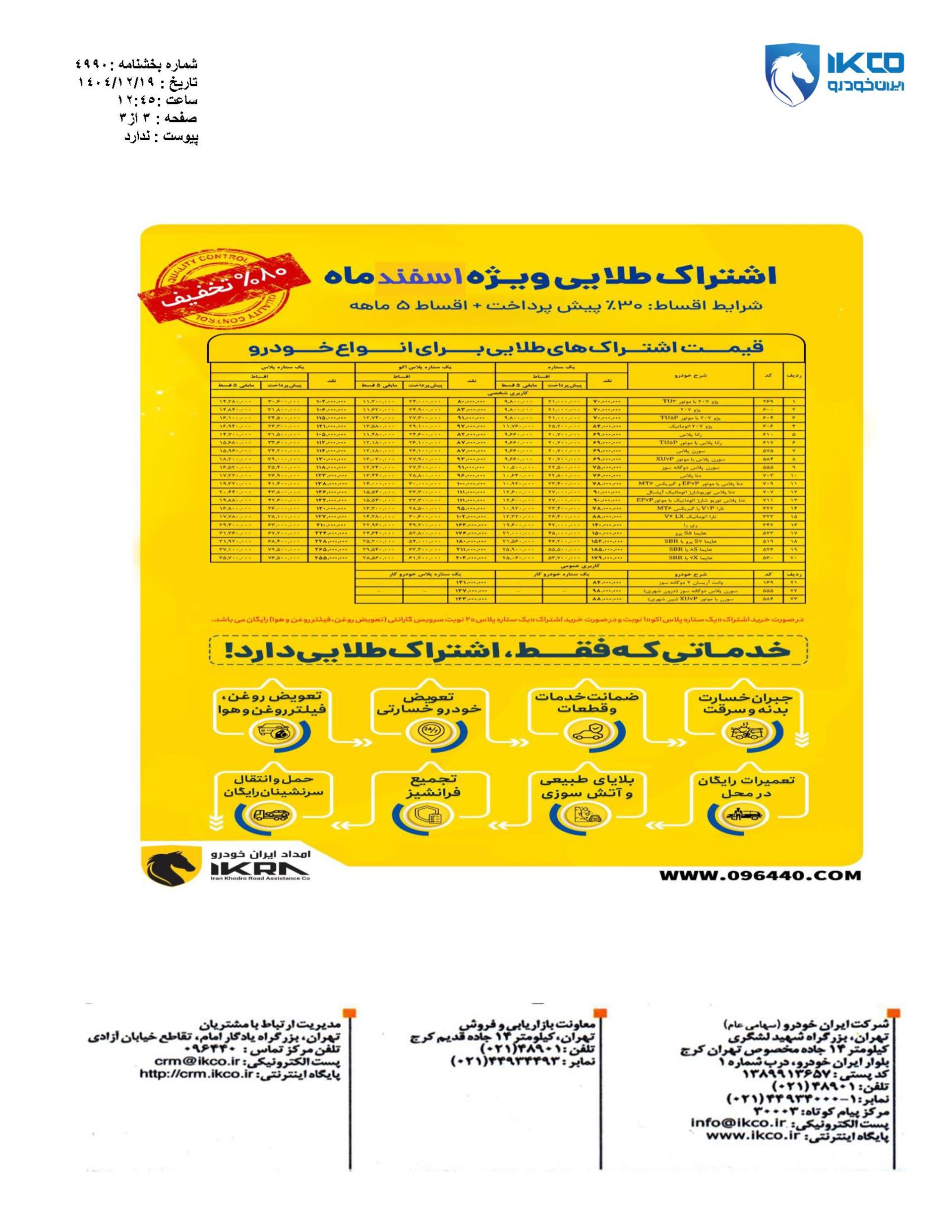 شرایط فروش فوق العاده ایران خودرو - اسفند 1404 - 2