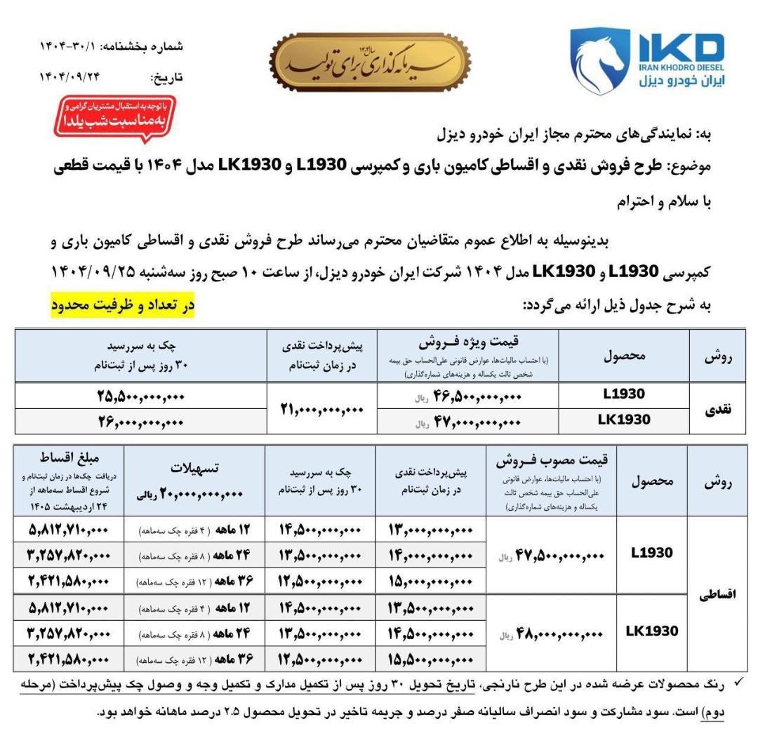 شرایط فروش بنز واگن هود ایران خودرو دیزل آذر 1404 - 12