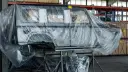 قطعات بدنه خودروی آفرودی ۲۱۲ بسته‌بندی شده در کارخانه ایلیا