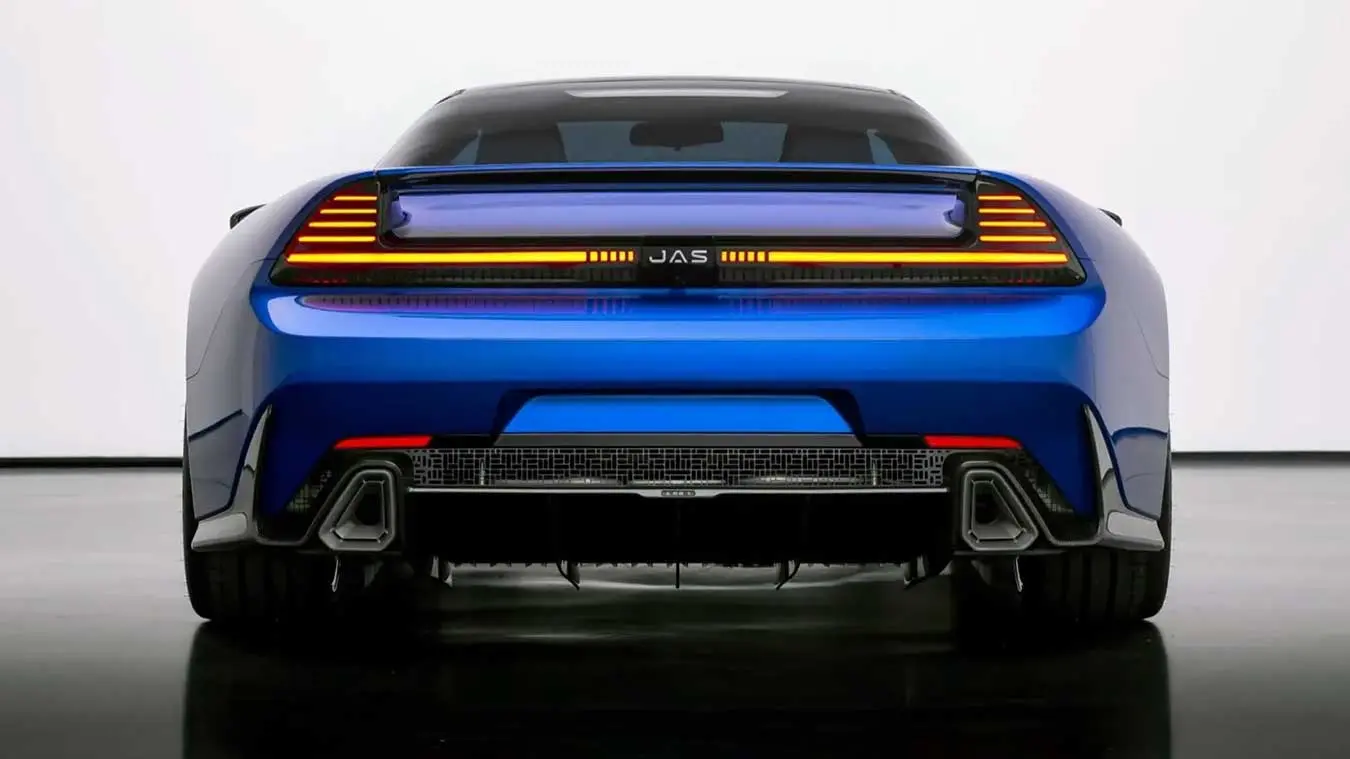 نمای عقب خودروی بازسازی‌شده هوندا NSX (Honda NSX) با طراحی پینین‌فارینا (Pininfarina)