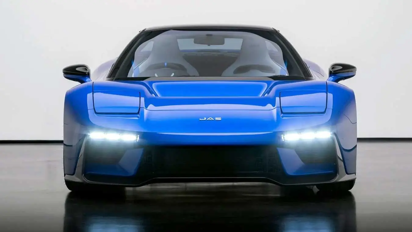 خودروی آبی رنگ هوندا NSX (Honda NSX) با طراحی پینین‌فارینا (Pininfarina)