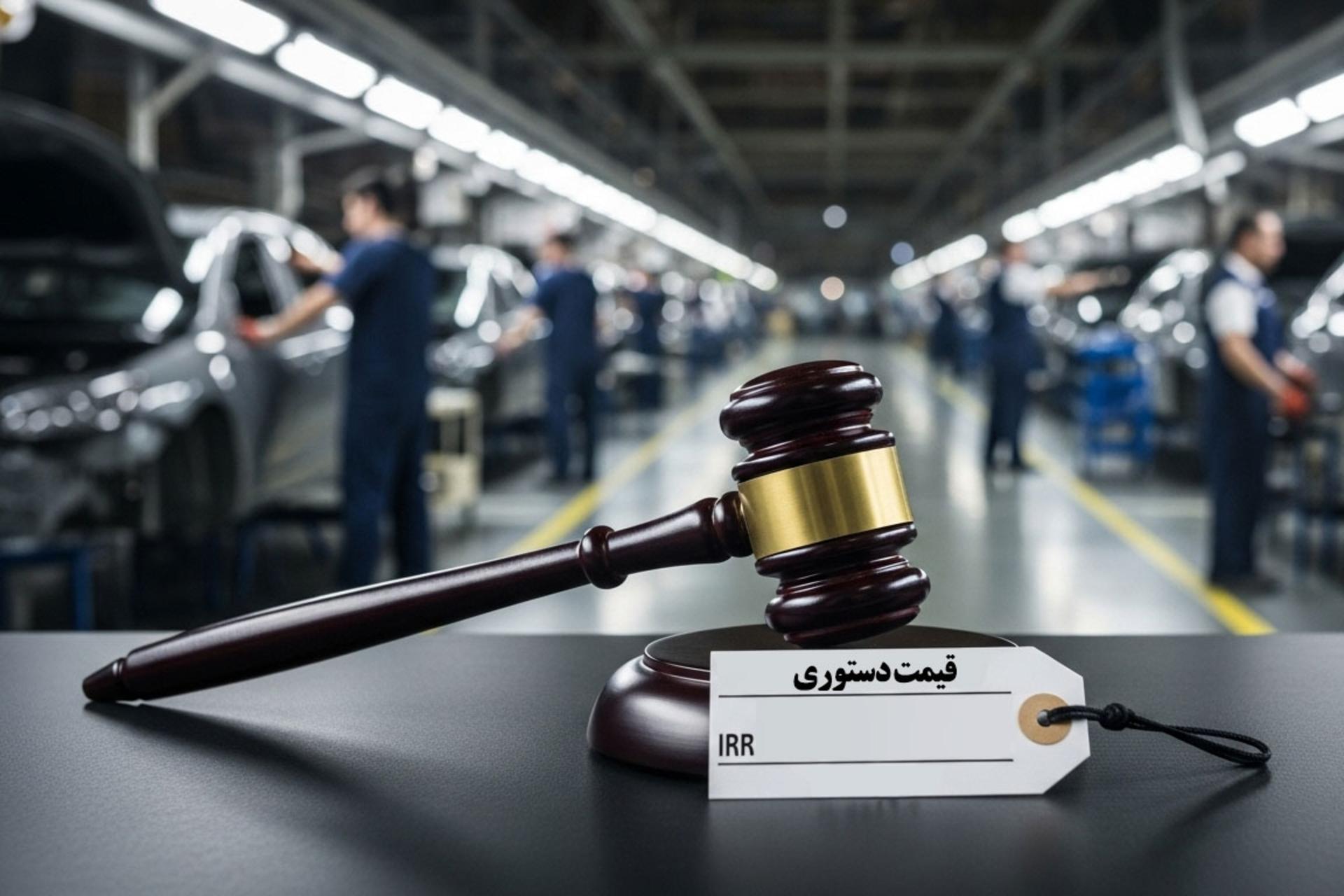 تعیین قیمت دستوری برای خودرو
