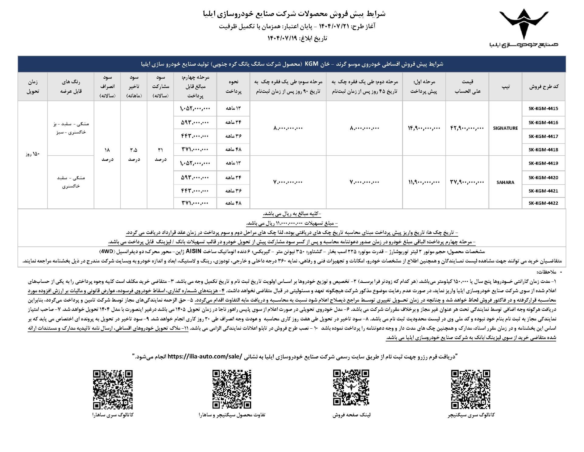 پیش فروش اقساطی علی الحساب پیکاپ کی جی ام موسو گرندخان - بهمن و مهر 1404