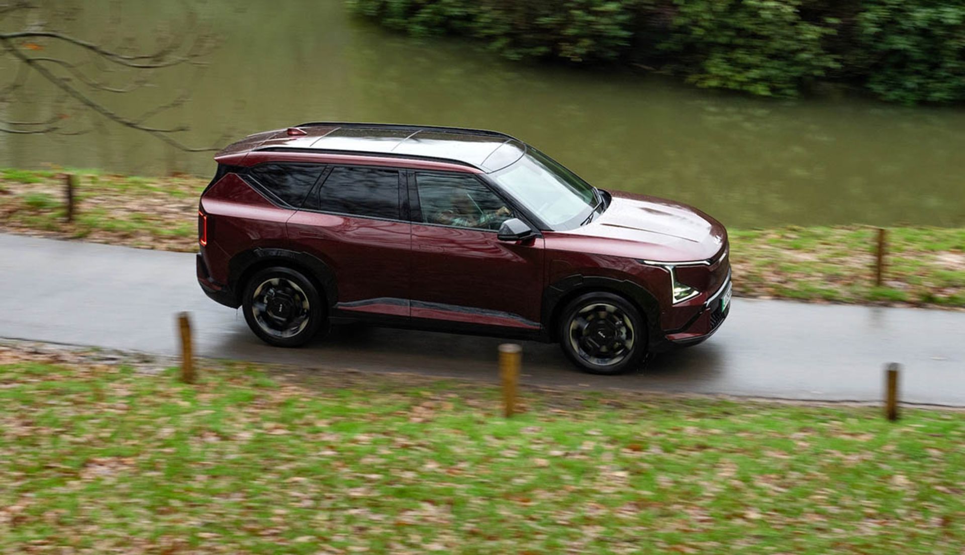 رانندگی با کیا EV5 برقی