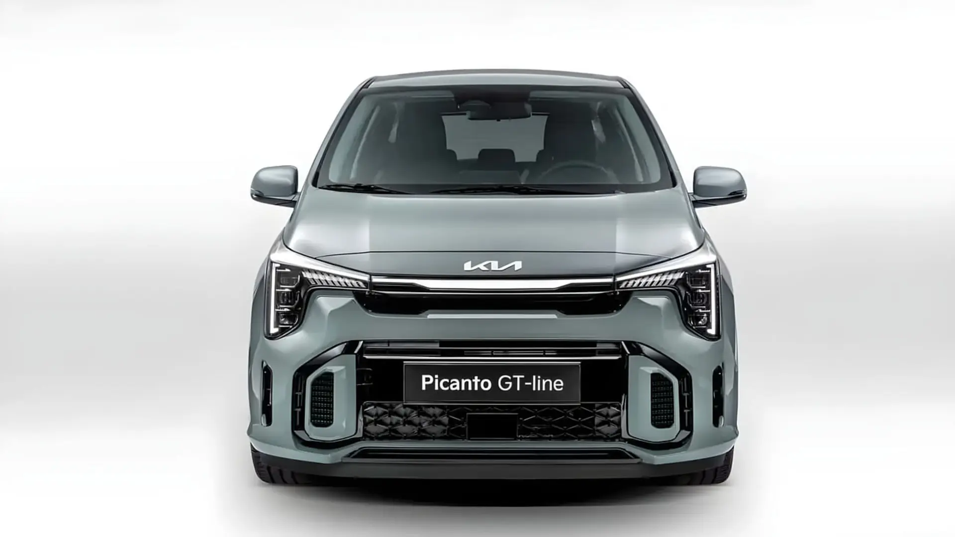 نمای جلوی خودروی کیا پیکانتو (Kia Picanto) مدل GT Line با رنگ خاکستری