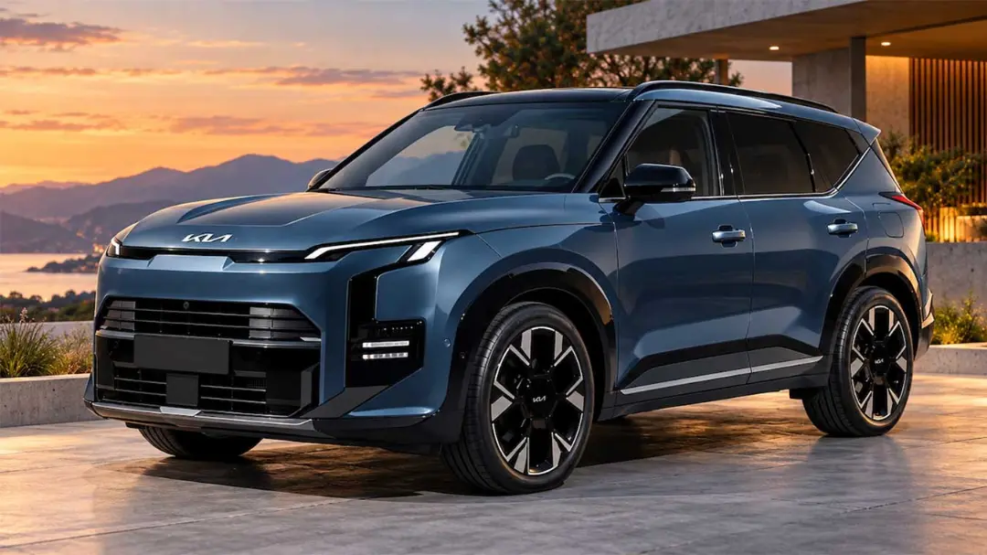 خودرو کیا اسپورتیج (Kia Sportage) با طراحی مدرن در هنگام غروب