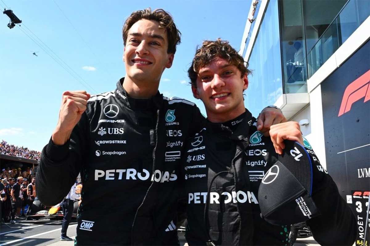 امضای قرارداد جورج راسل و کیمی انتونلی برای فصل ۲۰۲۶ تیم مرسدس