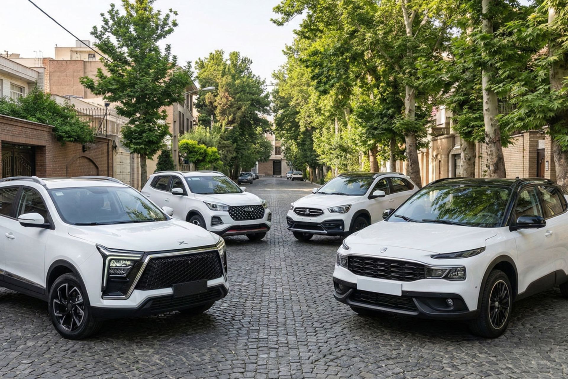 کی ام سی X5، ایران خودرو ری را، سایپا آریا، ام وی ام X55 پرو