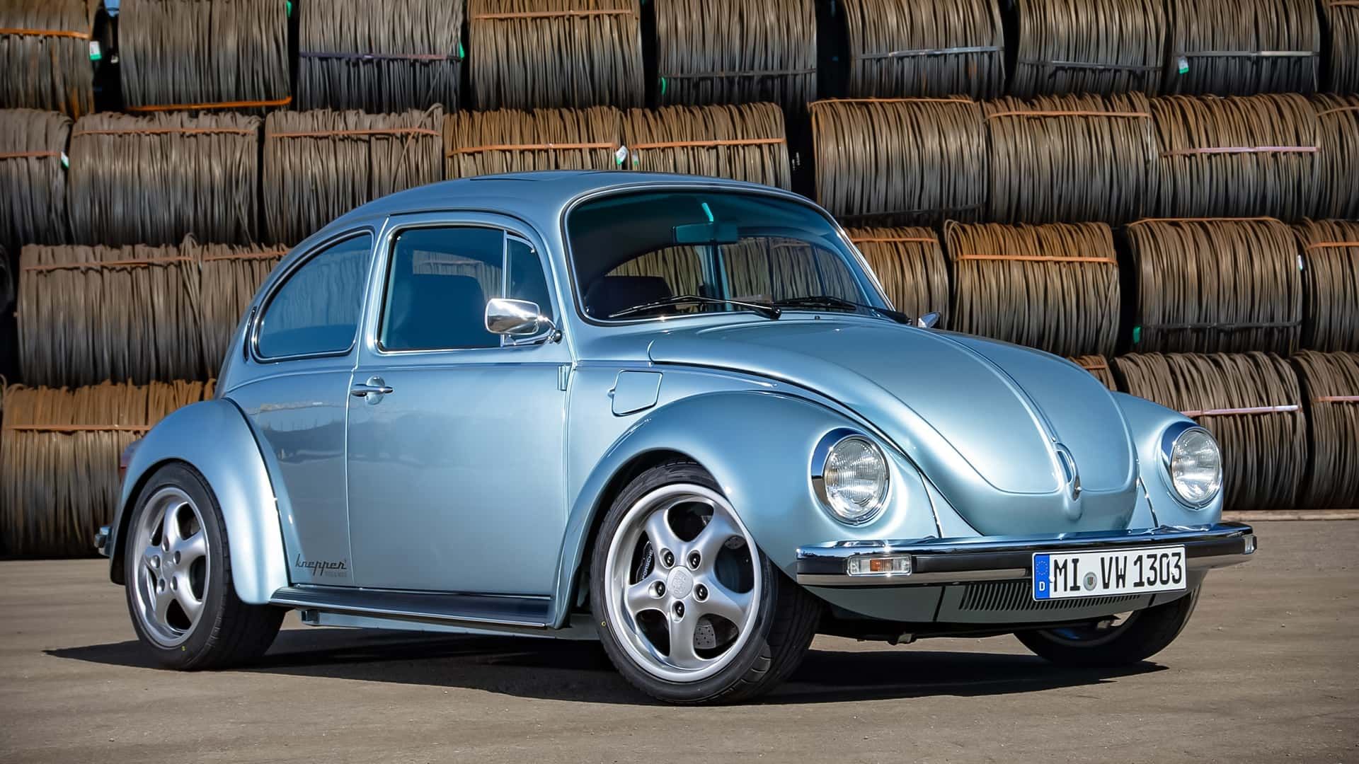 فولکس‌واگن بیتل با موتور تسلا 