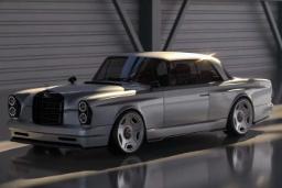 خودروی مرسدس بنز (Mercedes-Benz) مدل One Eleven با بدنه کلاسیک W111 و شاسی مدرن