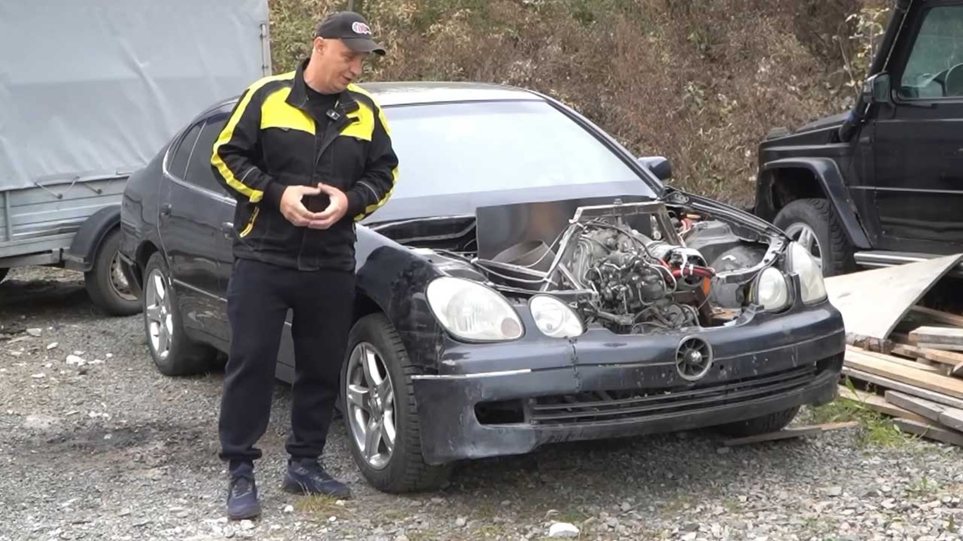 لکسوس GS با موتور هلیکوپتر