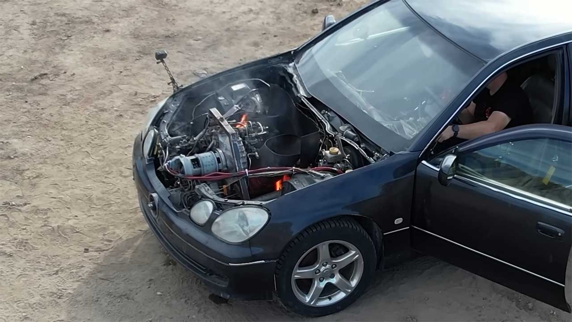 لکسوس GS با موتور هلیکوپتر