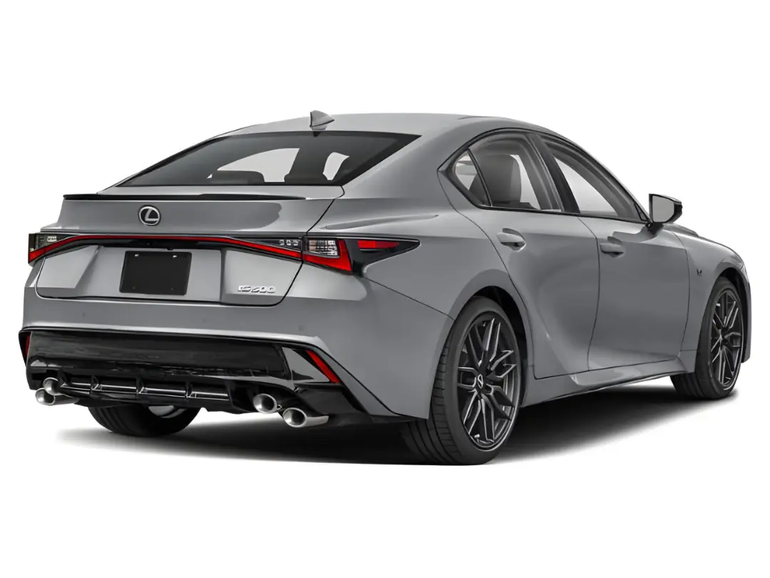 خودرو لکسوس IS 500 (Lexus IS 500) با رنگ خاکستری در نمای عقب
