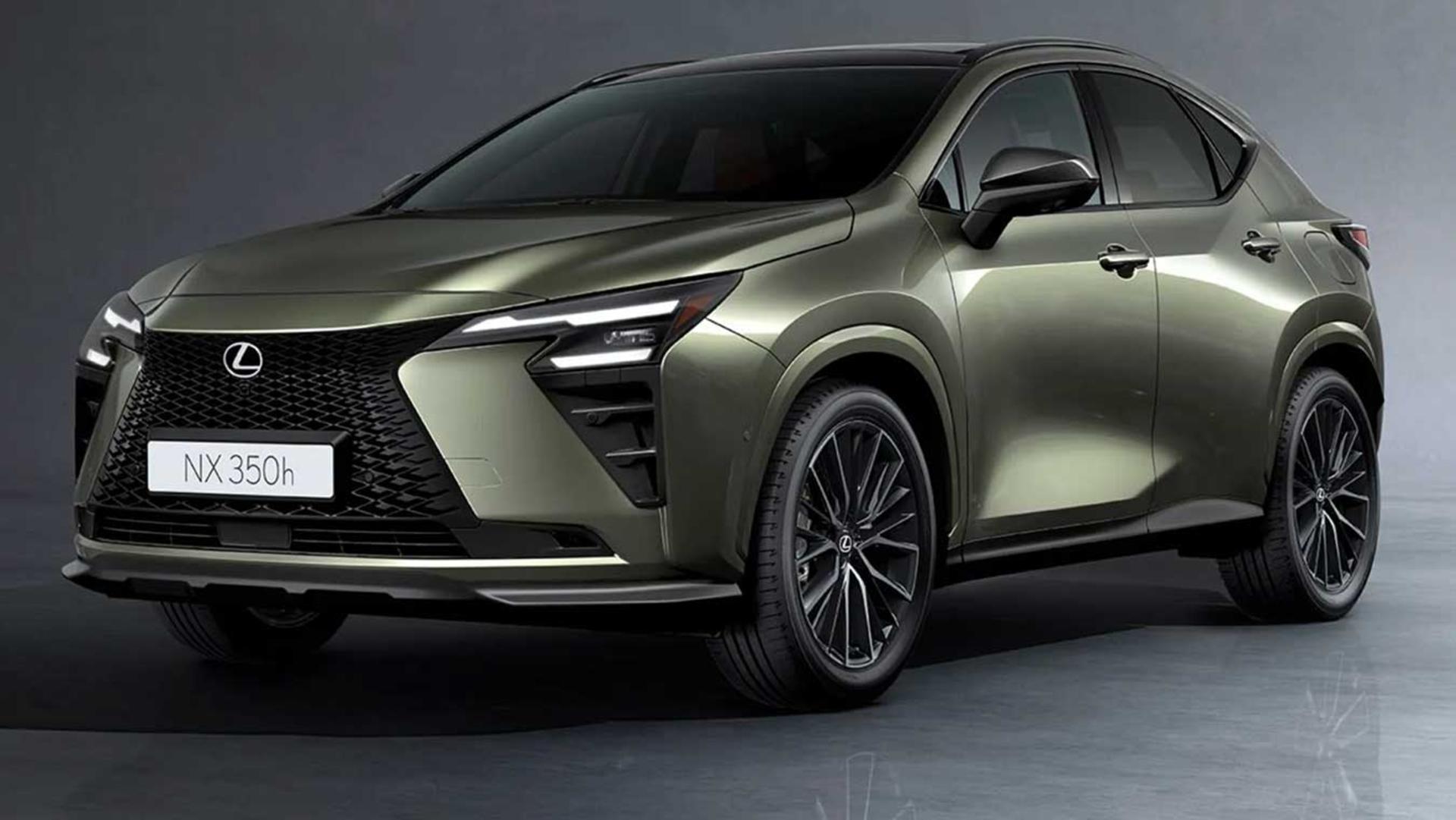 خودروی لکسوس NX (Lexus NX) مدل ۲۰۲۷ با نمای جلوی تهاجمی