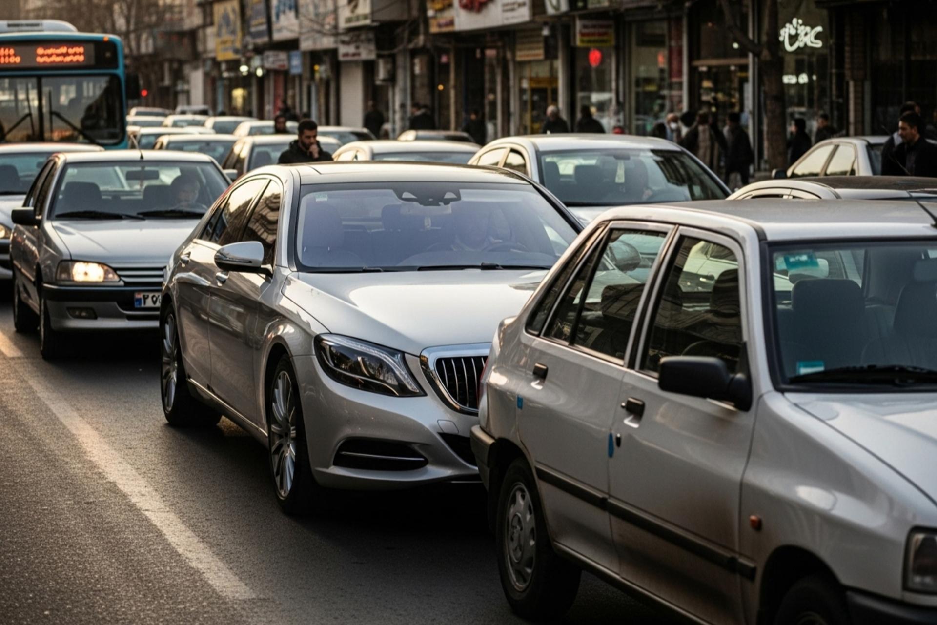 تضاد خودروی لوکس و فرسوده در خیابانهای ایران