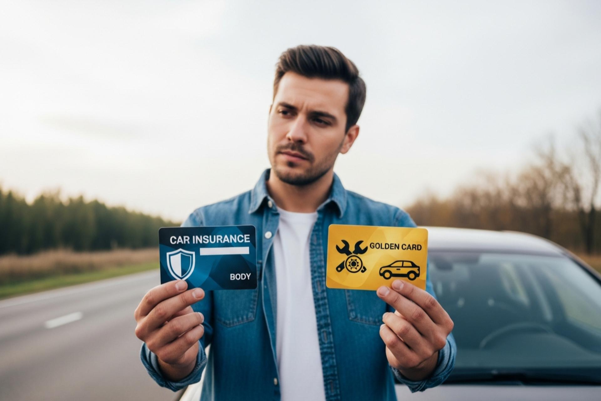 انتخاب بین بیمه بدنه خودرو و کارت طلایی خدمات